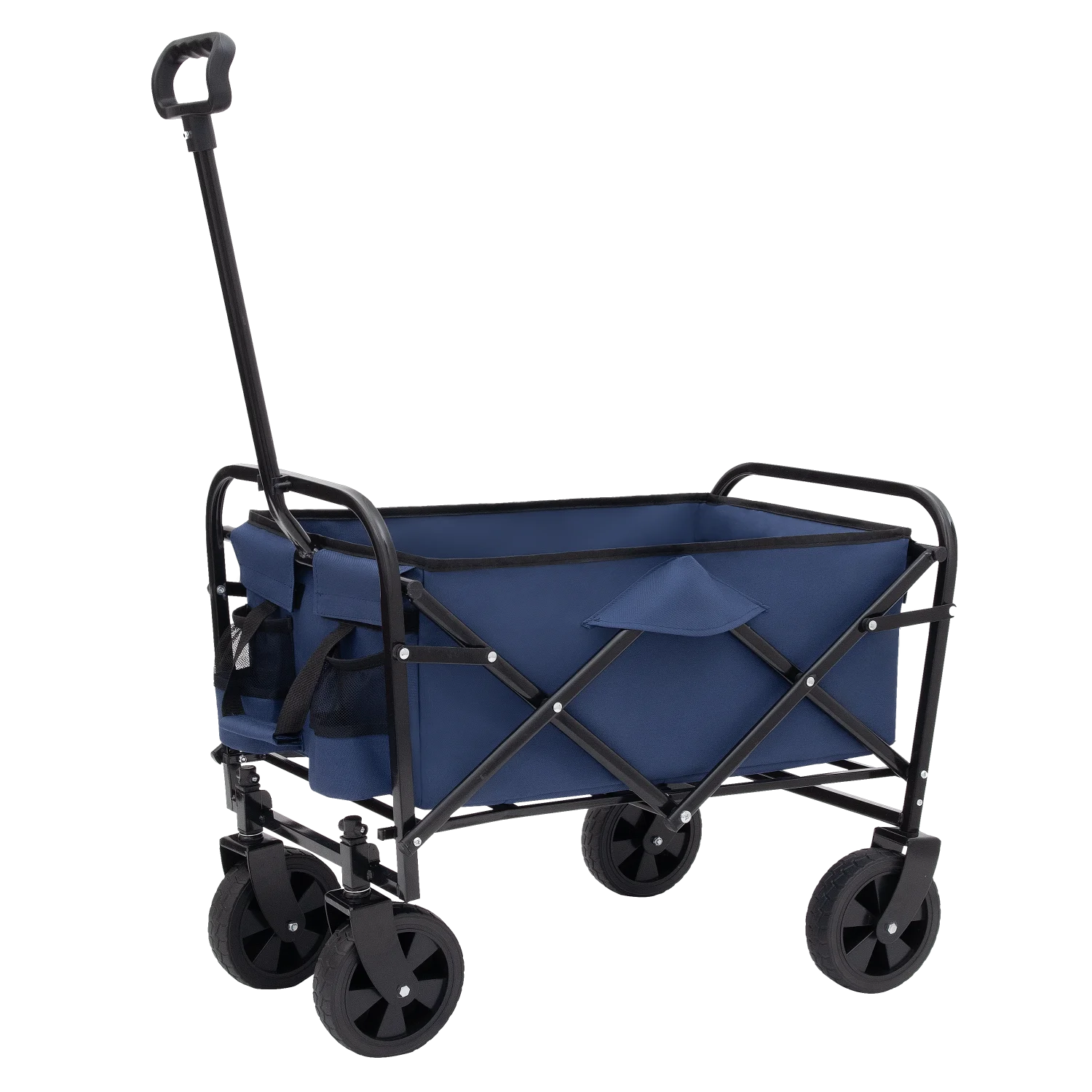 

Collapsible Foldable Wagon Cart Beach Wagon Heavy Duty Utility Cart Utility Wagon Grocery Cart for for Camping Shopping Sports G