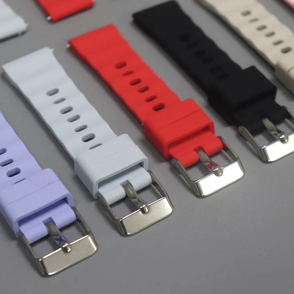 Bracelets de montre en Silicone 18mm pour montre HUAWEI GT6/GT5/GT4 41mm/GT5 Pro 42mm Bracelet pour Garmin Venu 3S/Forerunner 265S Bracelet de sport
