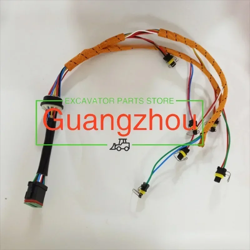 For Excavator 324D 325D 326D 328D 329D High Quality Diesel Engine Injector C7 Wiring Harness 222-5917 2225917 Connectors Parts