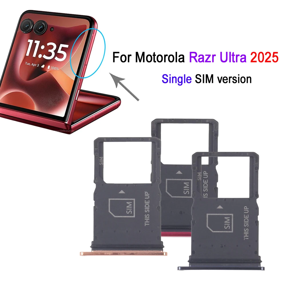 Single SIM Card Tray For Motorola Razr Ultra 2025, SIM Card Tray Replacement Part For Motorola Razr 60 Ultra Single SIM Version