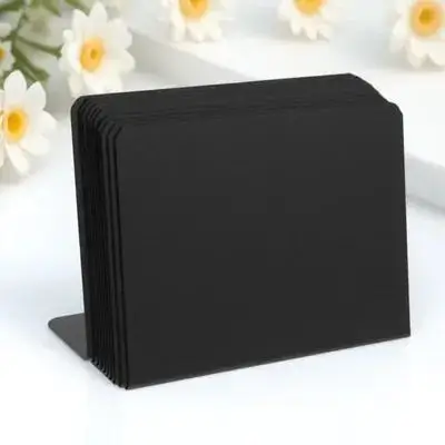 Table Chalkboard Sign 10pcs Mini Blackboard Message Board Erasable Place Card for Party Food Label Shop Display Tabletop Decor