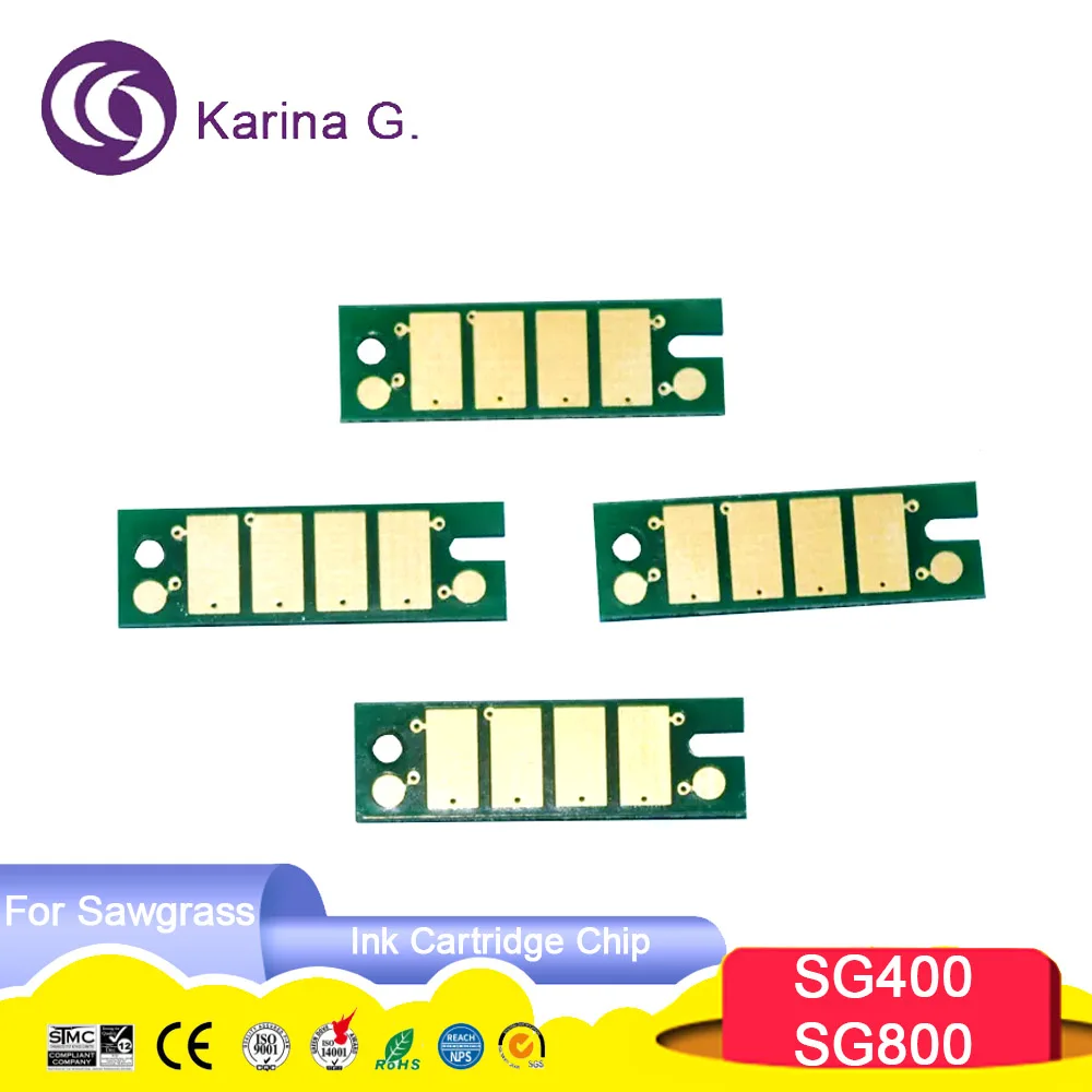 

Premium SG 400 SG800 SG400 Premium Color InkJet Ink Cartridge Chip SG400 SG800 for SawGrass Virtuoso Printer