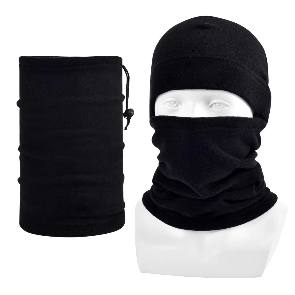 Winter Polar Coral Hat Fleece Balaclava Men Face Warmer Beanies Thermal Head Cover Tactical Military Sports Scarf Caps