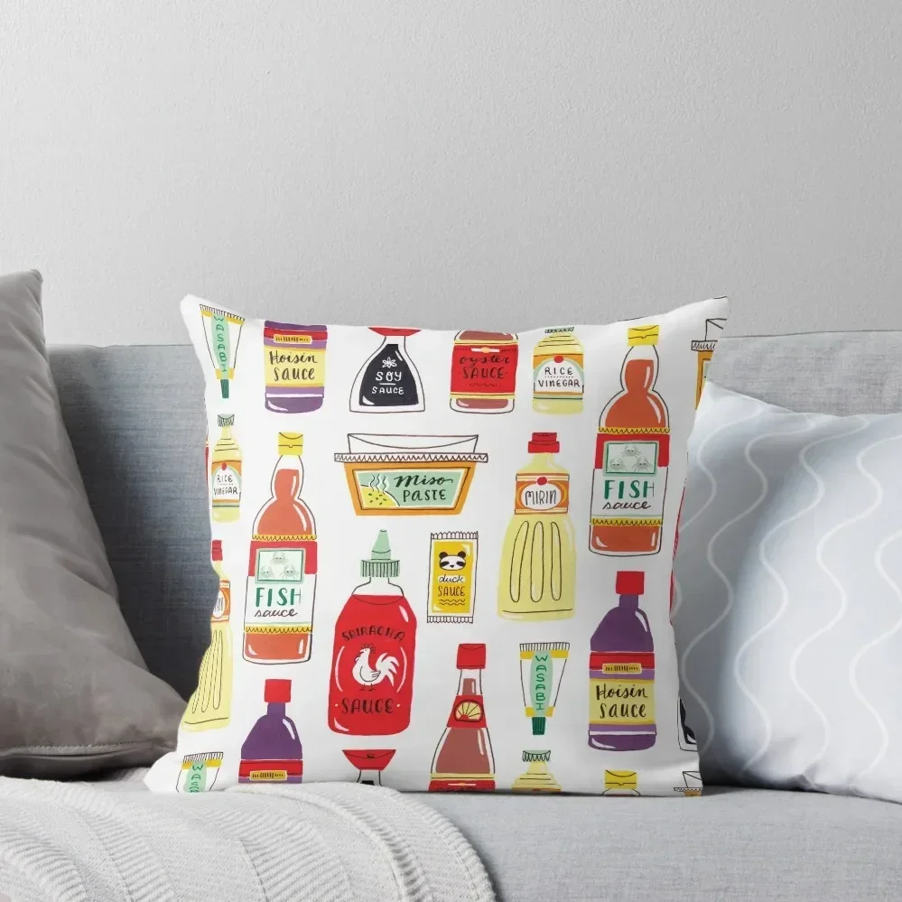 

Asian Seasonings Throw Pillow Pillow Cases Decorative christmas decorations for home 2025 Decorative pillowcase pillow