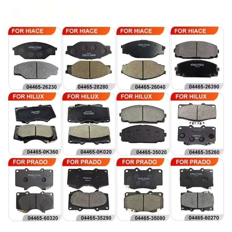 OEM 04465-02410 04465-0D200 04465-0R010 Brake Pad for Corolla Flelder Rumlon St Matrlx 0446502410 044650D200 044650R010