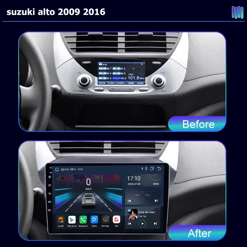 AI VOICE Android Car Radio Multimedia player for suzuki alto 2009 2016 stereo GPS Navigation Stereo Screen Video Tape