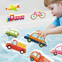 Baby Bathtub Bathroom Toys Ocea Animals Puzzle Toy EVA Education Learning Foam Fish Water Toys Bathing Game for 2 3 Years Kids