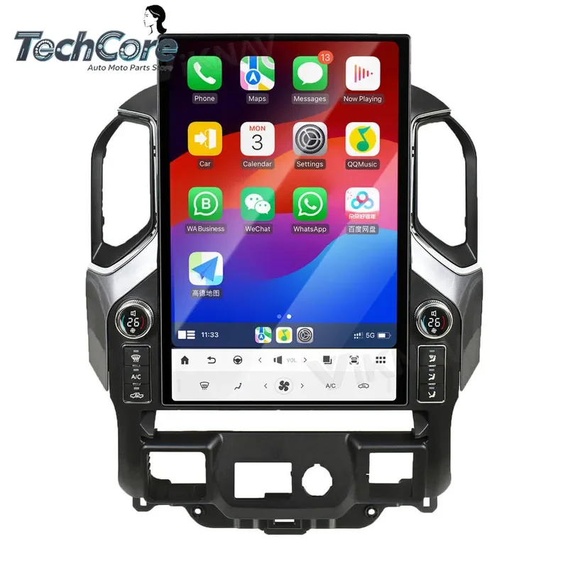 17.2 Inch Touch Screen Android 13 Car Radio Silverado/GMC 2019-2023 Multimedia Player Navigation Head Unit TV