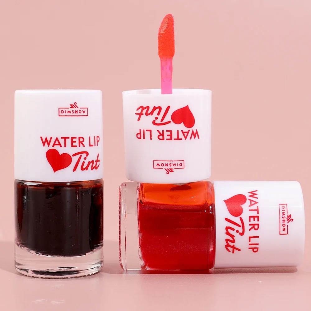 Tinte de labios rojo duradero, colorete de brillo de labios 2 en 1, lápiz labial líquido, tinte de labios, taza antiadherente, mancha de labios, maquillaje coreano, cosmético