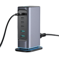 Game Room PD 6 Device 65w Usb Type C Multi-port Charger Station Plug Universal Charger Desktop