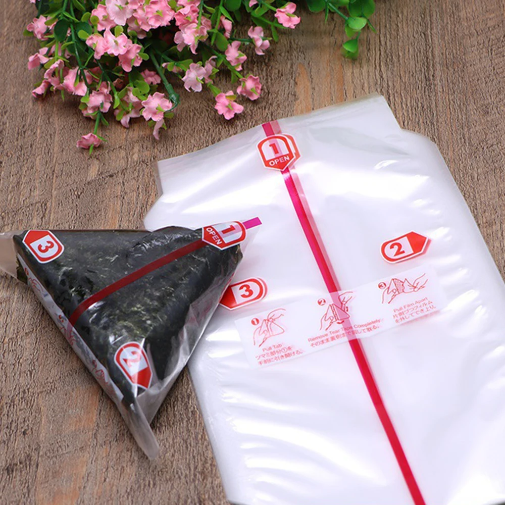 100Pcs Triangular Rice Ball Pa - Seaweed Snack ulasan dan harga