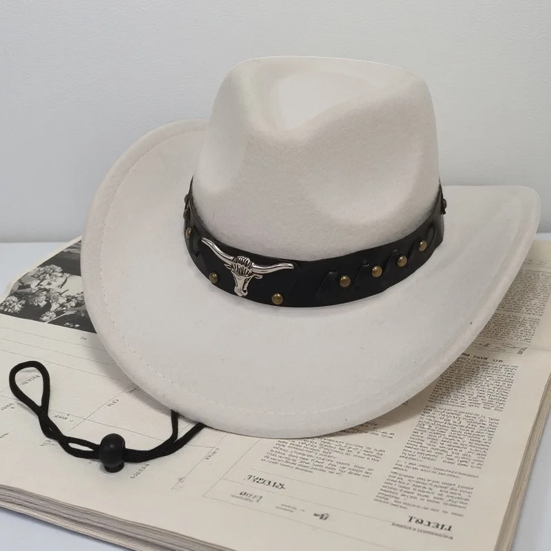 Rivet Hat Popular Western Hat Cowboy Hat Curved Brim For Windy Conditions Riding Western Events