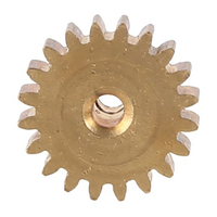 2PCS 2.3Mm Shaft Brass Pinion Motor Gear 20T 48DP M0.6 M0.8 For 1/12 1/16 RC Car 7075 Hsp-RGT Redcat 370/380/390