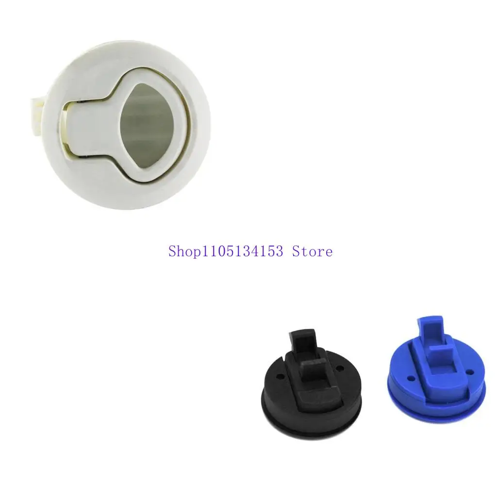 

hg89 Round Boats Door Latch, 2.4 Inches Diameter Nylon Locking Flush Pull Slam Latch Hatch Lift for Boats Marine Deck Hatch