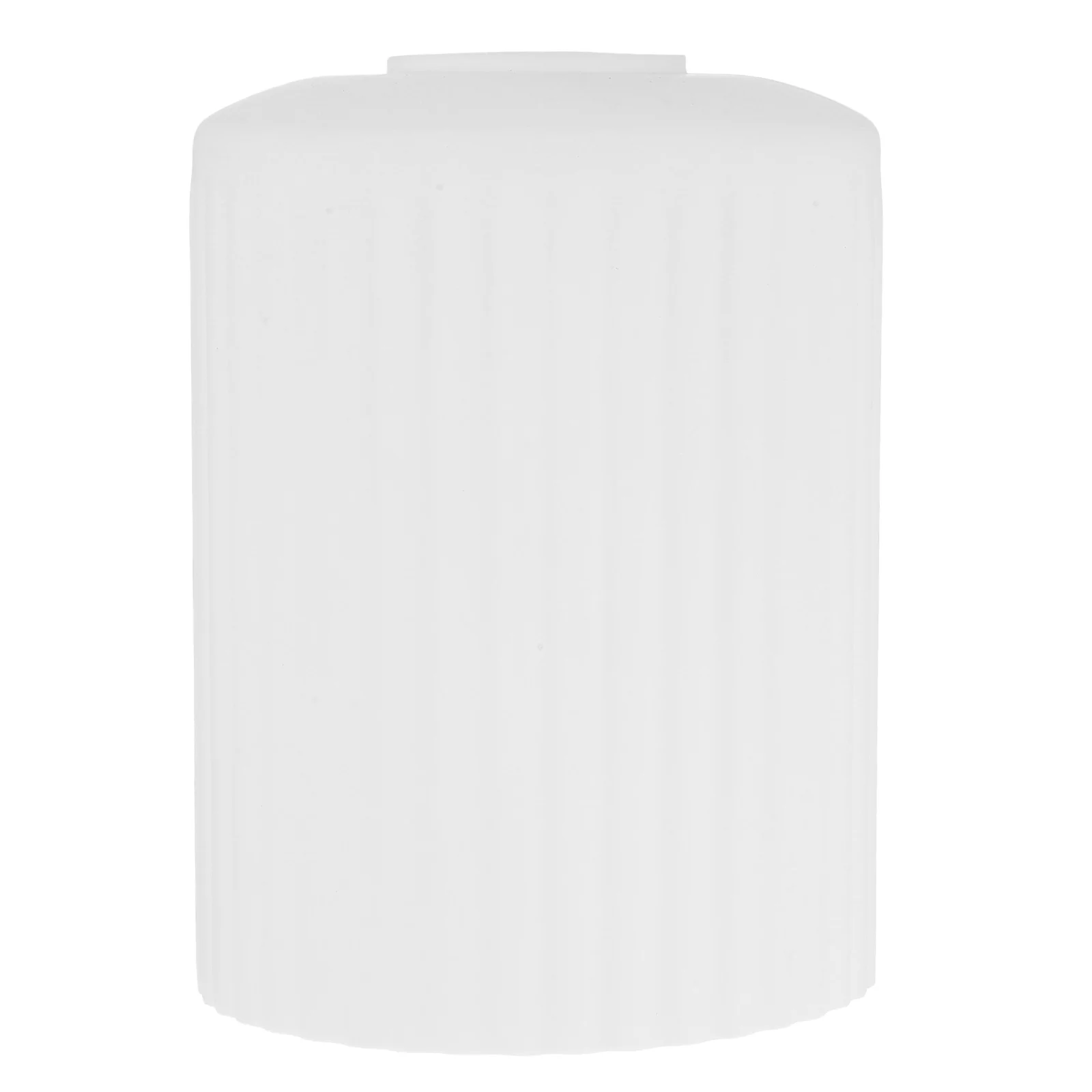 

Молочно-белый полосатый цилиндрический стеклянный абажур Элегантный дизайн Мягкое освещение Домашний декор Гостиная Спальня Офис