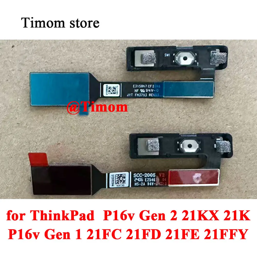 SF30R65644 645 for ThinkPad P16v Gen 1 21FC 21FD 21FE 21FF P16v Gen 2 21KX 21KY OriginalNew Laptop Fingerprint Recognition Butto