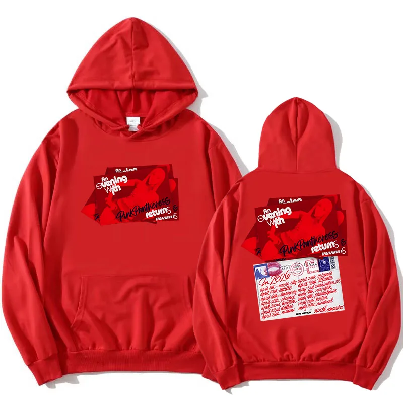 

Вечерние толстовки с PinkPantheress Tour Into Spring 2026, повседневные женские толстовки с длинными рукавами, уличная одежда, толстовка унисекс с принтом