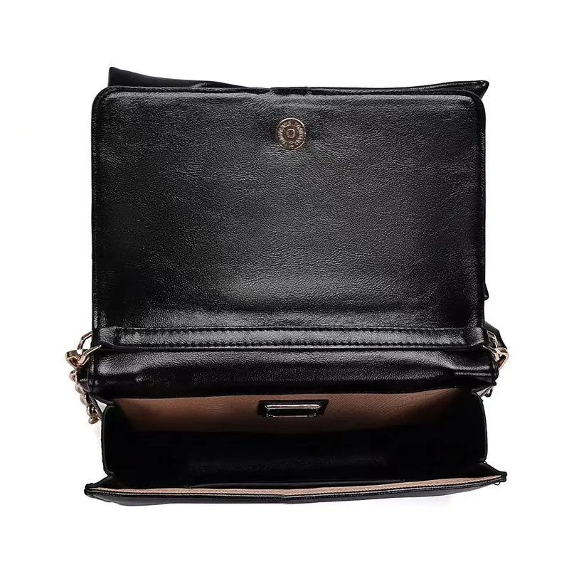 New fashion women's flip design board buckle diamond fixing underarm small square handbag 2025 new bow silk satin horizo​​ntal