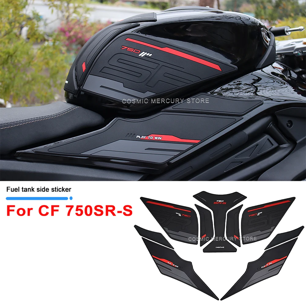 

Motorcycle Accessories Fuel Tank Pad Protector Sticker Side Anti Slip Protection For CF 750SR S 750sr Durable Rubber Tank Pad
