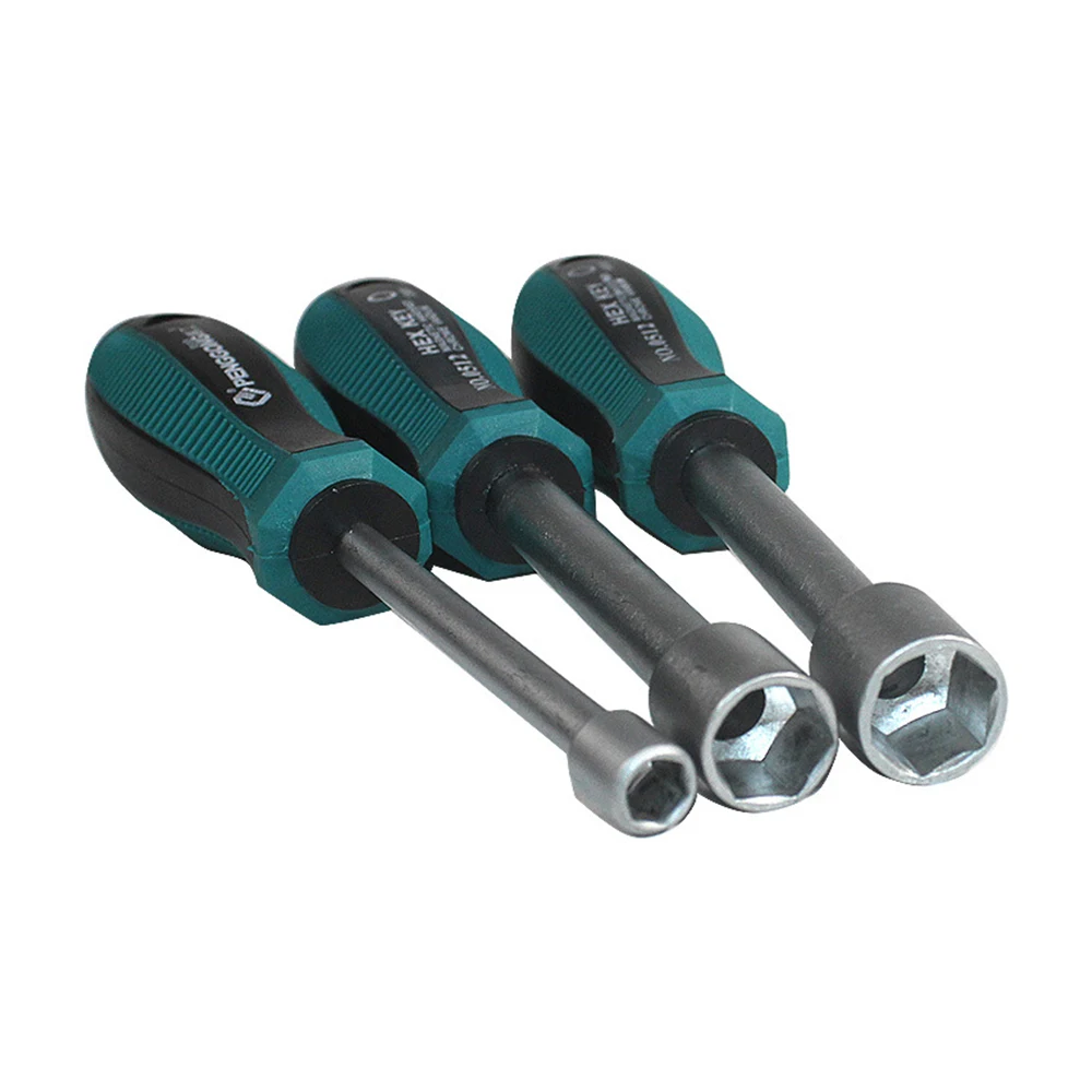 Imagem -05 - Metal Socket Driver Wrench Chave de Fenda Porca Sextavada Chave Nutdriver Ferramenta de Mão mm mm mm mm 10 mm 11 mm 12 mm 13 mm 14 Milímetros