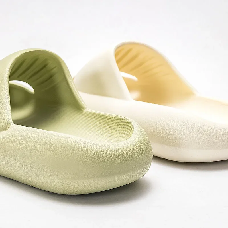 Thick Platform Bathroom Home Slippers Women Fashion Soft Sole EVA Indoor Slides Men Sandals Non-Slip Couple Summer Flip Flops