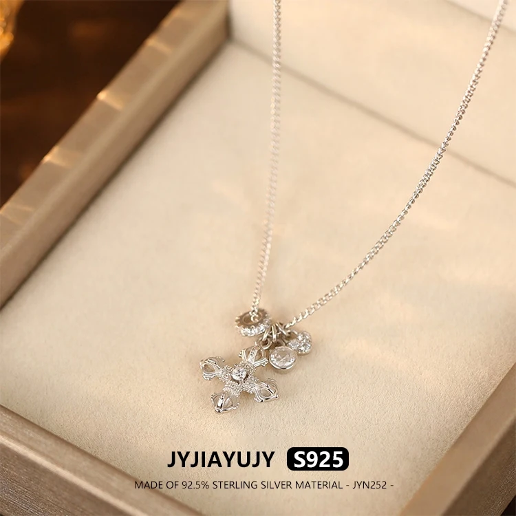 

JYJIAYUJY 100% цельное оригинальное ожерелье из стерлингового серебра S925, 45 см, цепочка 11,5 мм, бриллиантовый товкач, модные ювелирные изделия, подарок на каждый день JYN252