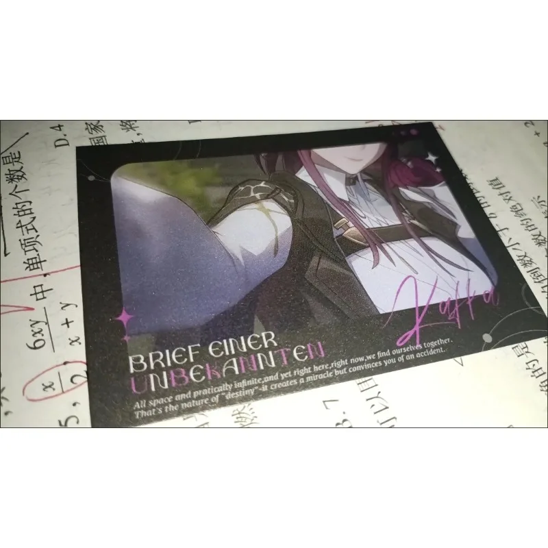 2Pcs/Pack Game Honkai: Star Rail Cartoon Anime Kafka Merch Fans Collection Character Card Birthday Gift