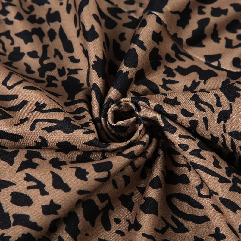 Y2k Gyaru Leopard Women¡¯s Long Pants Slim Fit Sexy Rave Trousers All-Match American Retro Fashion Trendy Clothes