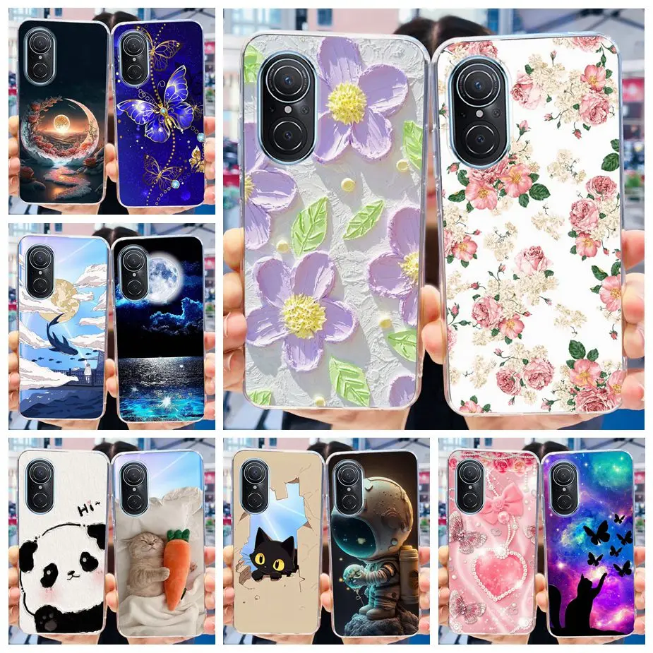 For Huawei Nova 9 SE Case JLN-LX1 Colorful Painted Cover Clear Silicone Phone Case For Huawei Nova 9 Pro Nova9 SE Soft TPU Shell