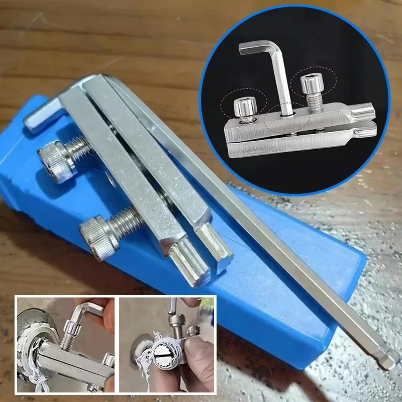 

Угловой клапан, экстрактор проволоки, инструменты для сломанной проволоки, профессиональный инструмент для разборки крана, 4/6 точек, экстрактор, обслуживание трубопровода