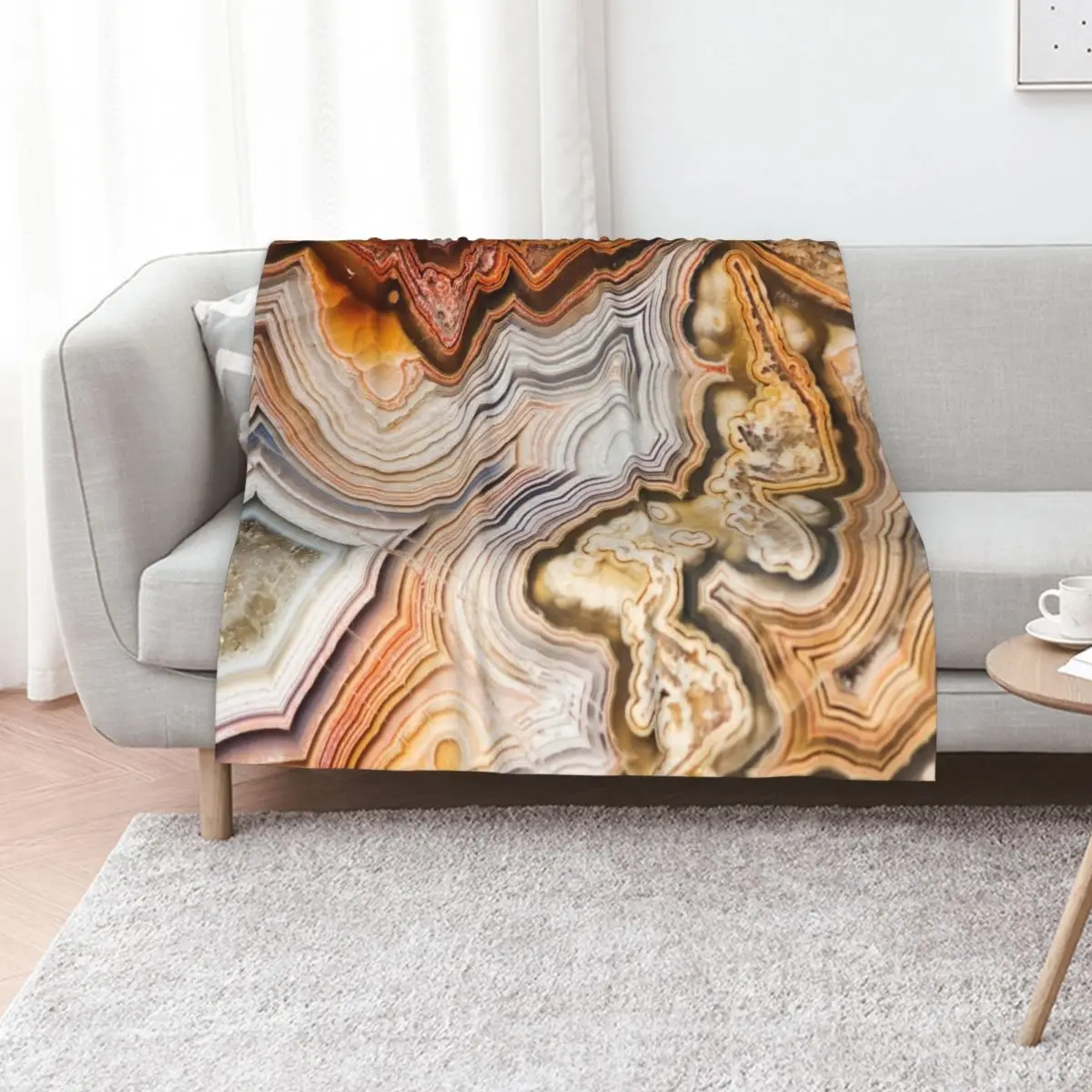 Geode Agate Throw Blanket Extra Large Throw Shaggy Decorative Beds Summer Beddings christmas gifts Decorative Sofas Blankets