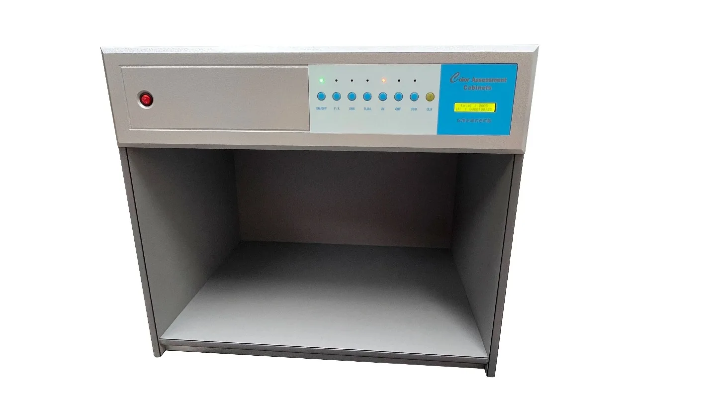 Caixa de correspondência de cores com fonte de luz múltipla