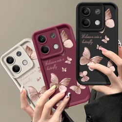 Butterfly Soft TPU Case For Xiaomi Poco F6 X6 X5 M6 11T 13T Pro Redmi Note 13 Pro Plus Note 12 11 Pro 5G Silicone Phone Cover