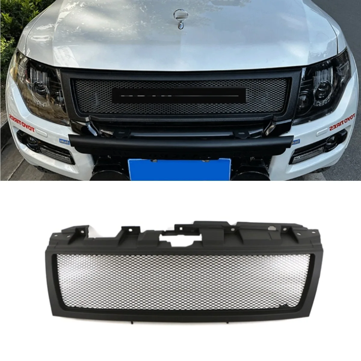

Car Bumper Grill Front Bumper Racing Grille Grill Body Kit for Mitsubishi Pajero V93-V97 07-14 Racing Grills Car Accessories