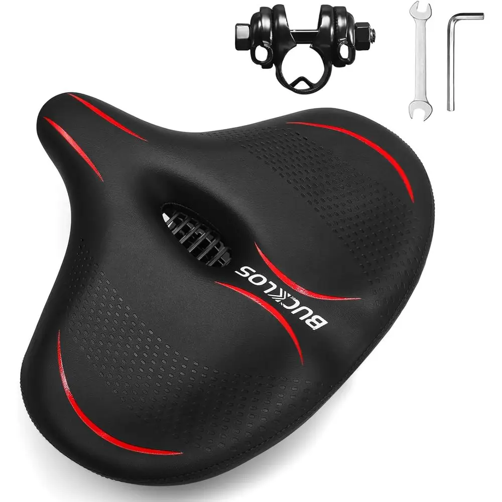 

Wide Bike Seat for Men Women Ebike Seats Comfort Extra Large Comfortable Bicycle Seats Saddle