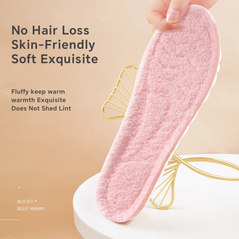 1 زوج لينة شتاء دافئ أفخم النعال النساء الرجال رشاقته منصات الأحذية الحرارية ذاتية ساخنة إدراج رياضية