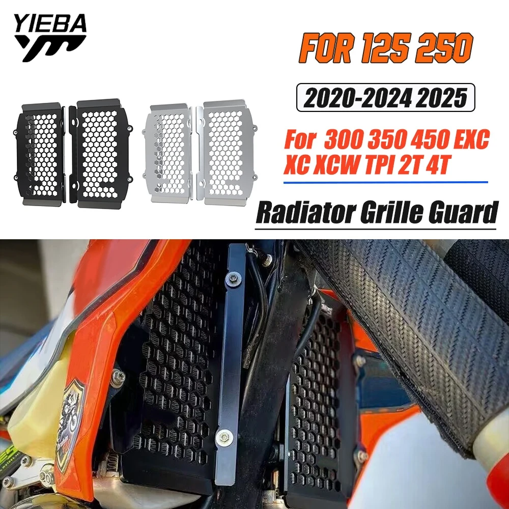 

FOR 125 250 300 350 450 EXC XC XCW TPI 2T 4T 2020 2021 2022 2023 2024 2025 Motorcycle Radiator Cover Guard Water Tank Protector