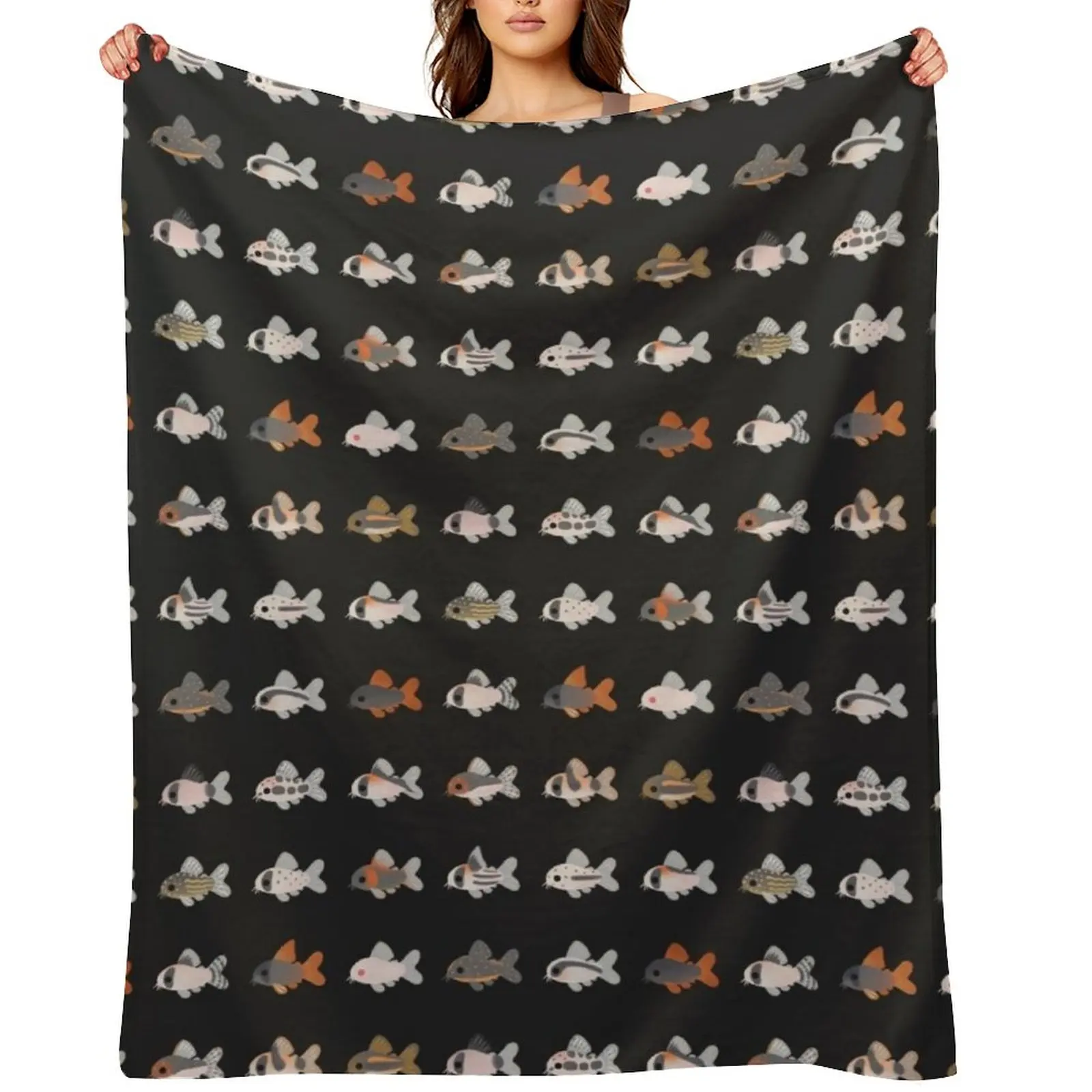 

Corydoras! - black Throw Blanket Heavy warm for winter Thermal Blankets