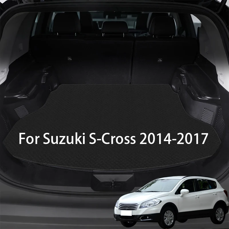 Eamily 4 Stück Edelstahl Auto Einstiegsleisten Schutz Zubehör für Suzuki Sx4 S-Cross 2014-2023