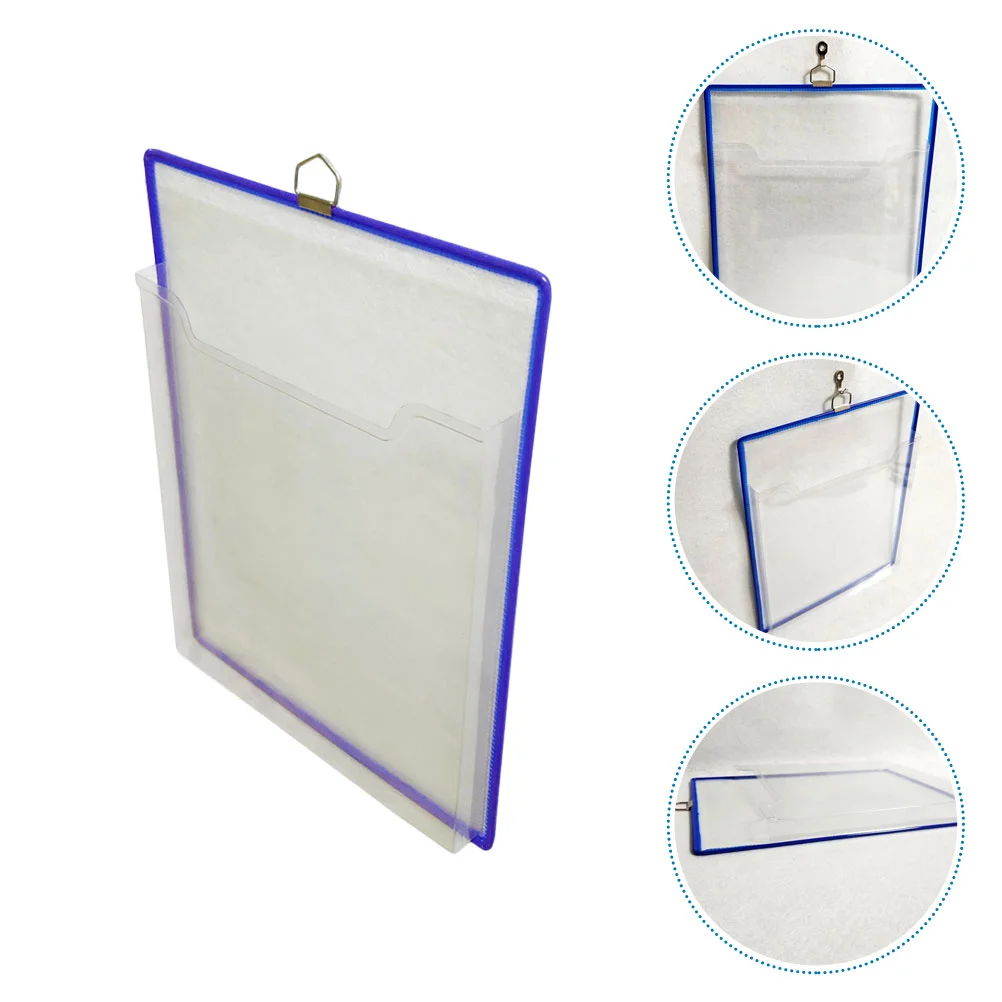 

Receipt Organizer Hanging Magazine Bag Office Accessories File Rack Thickened Plastic Wall Holder Travel Storage Bags