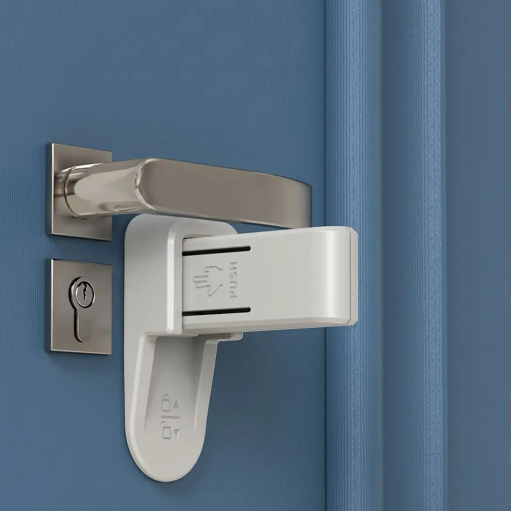 

Kids Multipurpose Anti-Pinching Hand Firm Door Lever Lock Anti Open Door Lock Baby Safety Locks Child Protection Equipment
