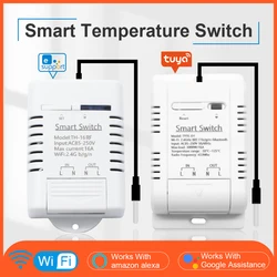 Tuya EWELINK WIFI Smart Switch Monitoring Temperature Sensor 16A 3000W RF433 Intelligent Thermostat Compatible with Alexa