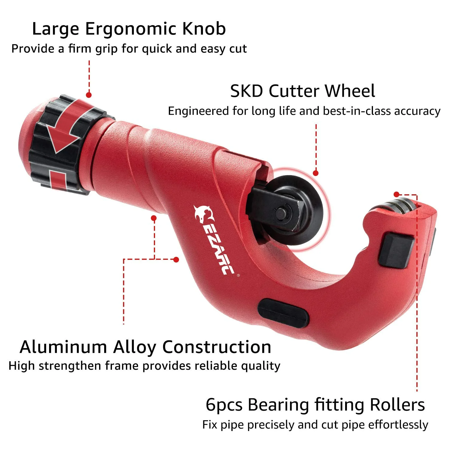 5-50mm Pipe Cutter 8235P01 Tubing Cutter Set  Copper Pipe Cutter Tool 3/16" to 2" Outer Diameter