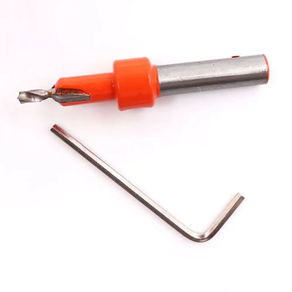 Convenient DIY 8mm Shank Hole Opener Drill Bit Countersunk Drill Countersink Drills Woodworking Tool