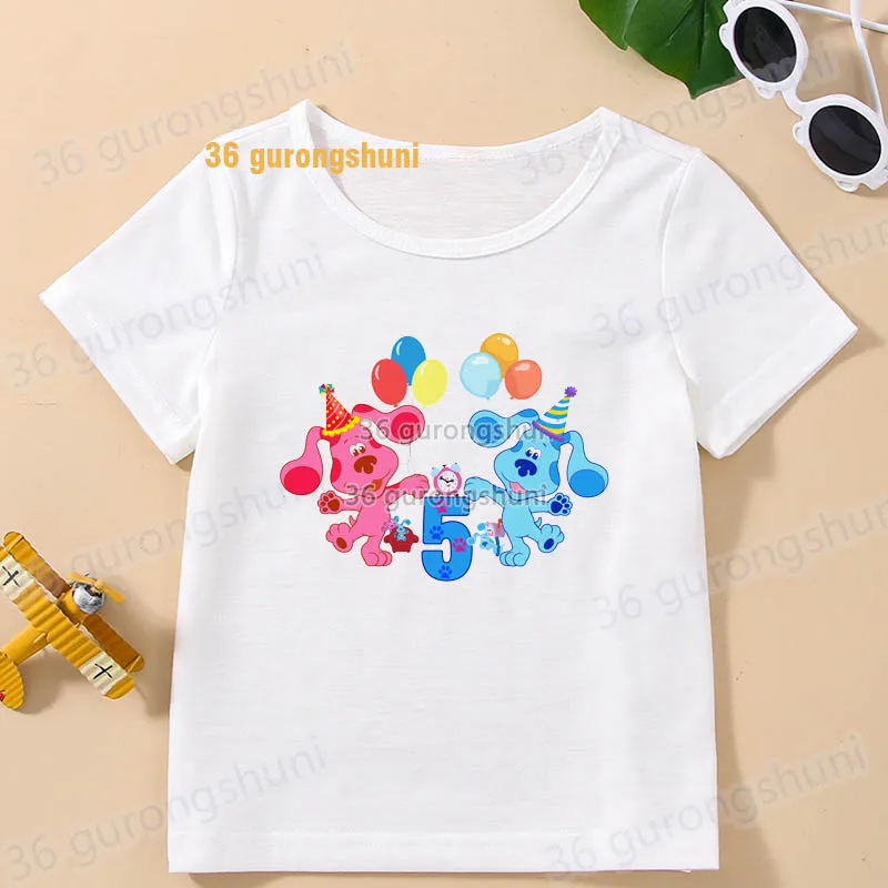 T-shirt bleu Clues & You pour garçons, vêtement pour enfants, bébé, été Blue's Clues & You