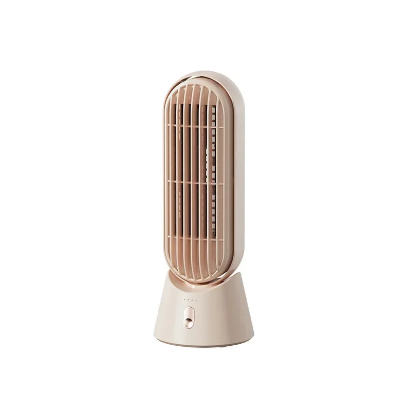 Desktop tower fan Office silent three-dimensional electric fan Small bladeless cooling fan Student gifts