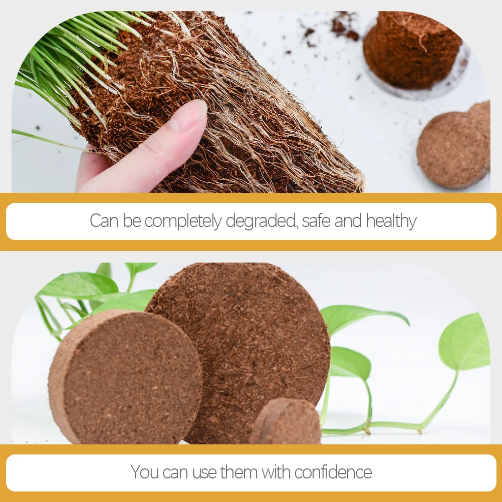 

20pcs Nutrient Block Compressed Planting Soil For Vegetables Herbs Flowers Garden Starter Cultivation Fertilizer Gardening Soil