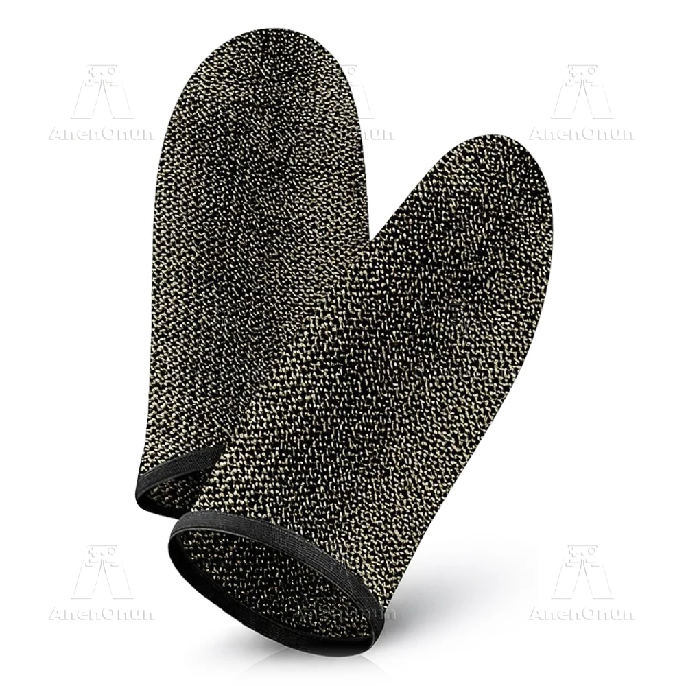 

Pure Silver Fiber Game Finger Sleeves Comfort Breathable Anti-Sweat Non-Slip Mobile Tablet Gaming Touch Screen Fingertip Gloves