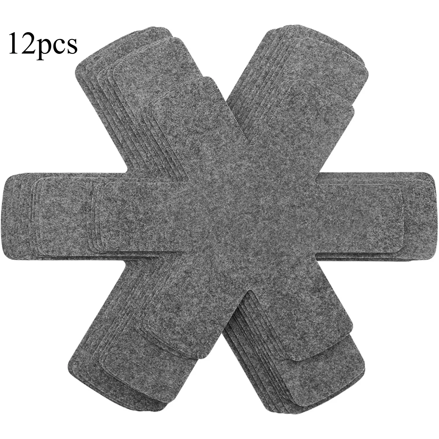 Pot- en pannenbeschermers, set van 12 en 3 verschillende maten, potverdelers, pads/stapelbare pannenbeschermers/pannenscheidingspads