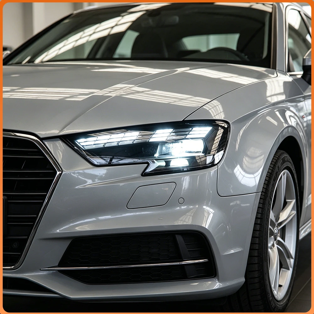 

Plug and Play LED Car Front Lamps For 2017-2020 Audi A3 Old to New Headlight Conversion High Quality Auto Assembly Accessories